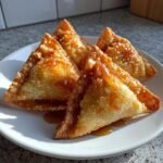 easy air fryer caramel apple wontons