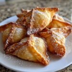 easy air fryer caramel apple wontons