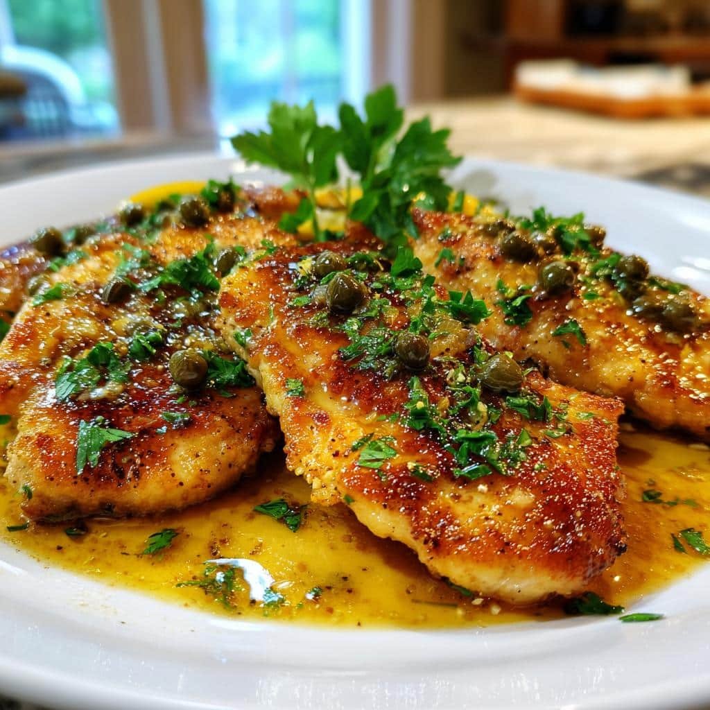 easy chicken piccata - detail 1