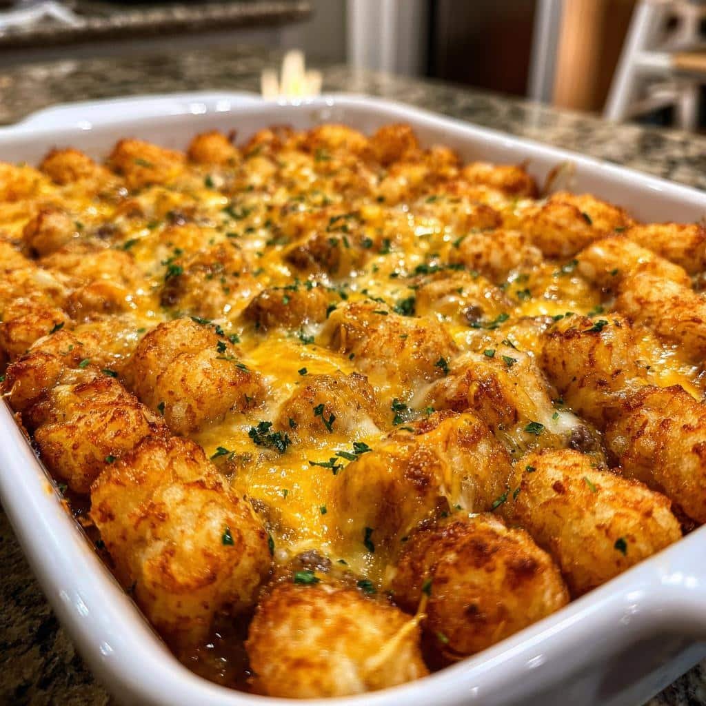 easy weeknight tater tot casserole - detail 1