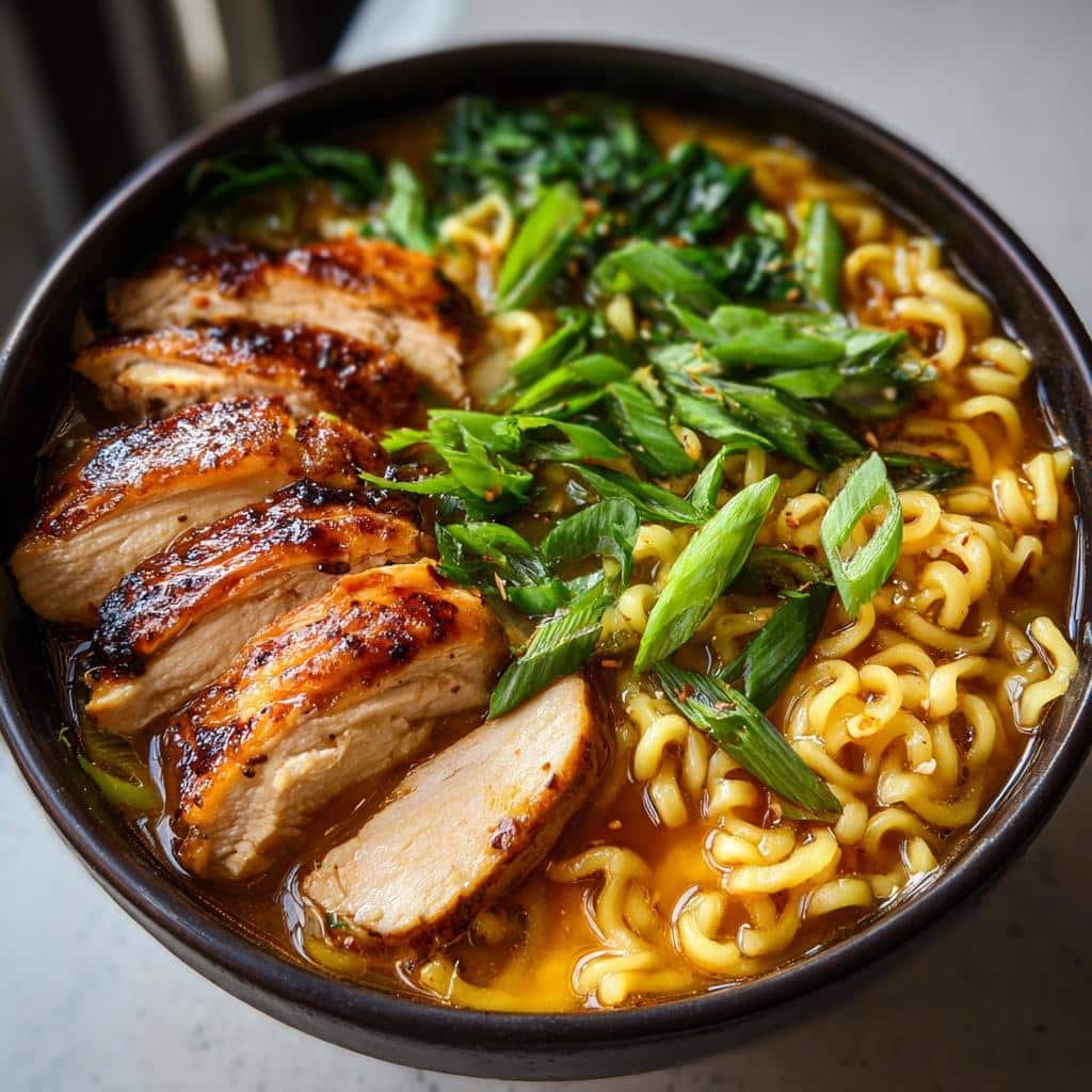 Fiery Chicken Ramen with Creamy Garlic Sauce in 25 Minutes 3 fiery chicken ramen with creamy garlic sauce recipe - detail 1