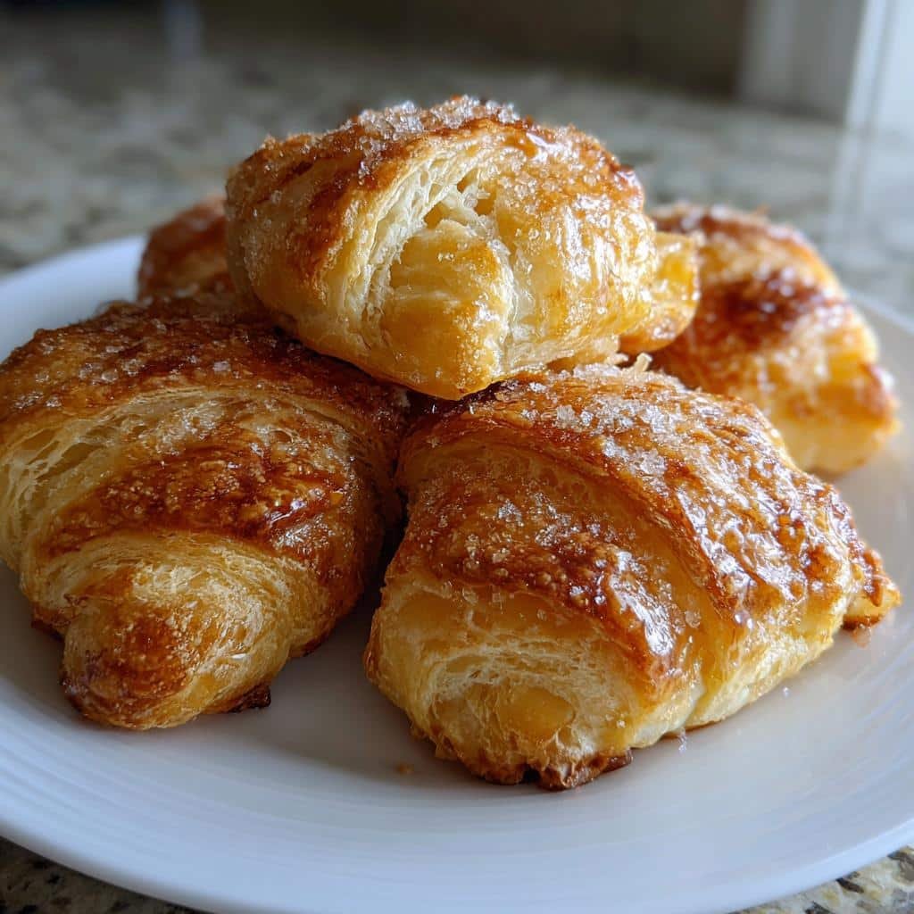 flaky and buttery breakfast pastries with shortcut homemade dough - detail 1