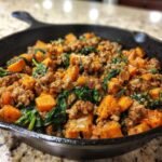ground turkey sweet potato skillet