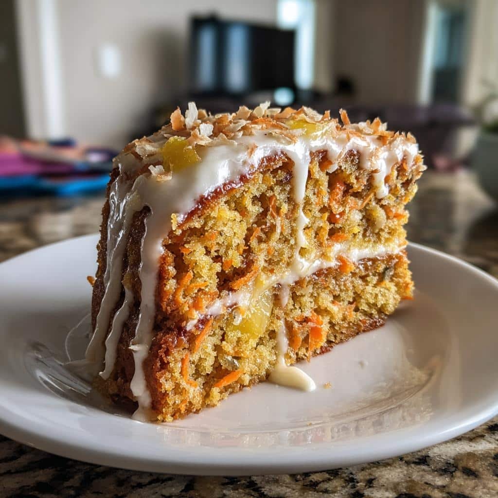 hawaiian carrot pineapple cake - detail 1