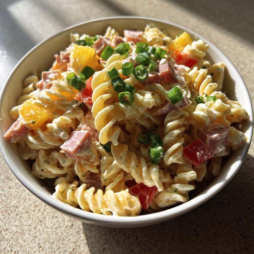 hawaiian pasta salad - detail 1