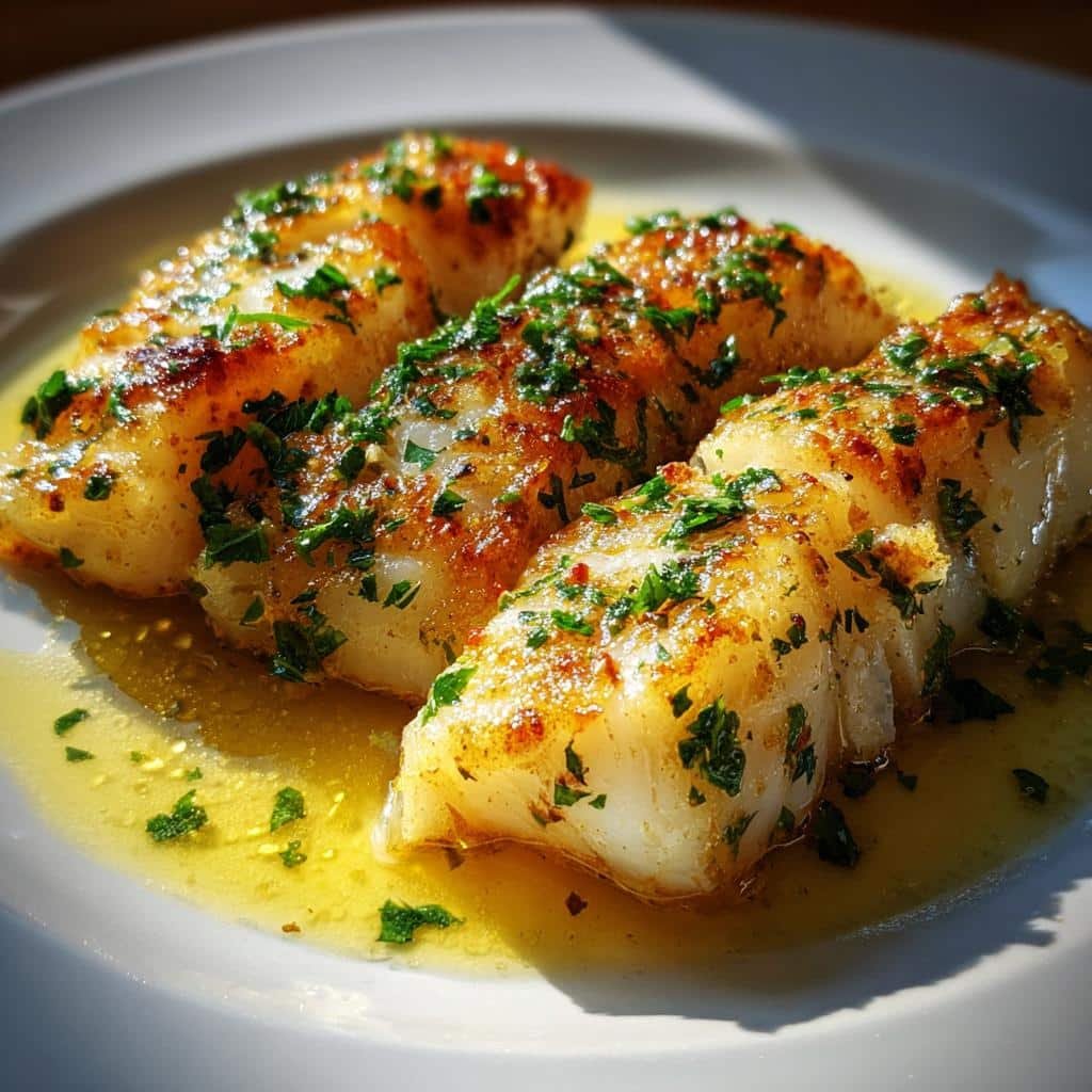healthy lemon butter baked cod recipe - detail 1