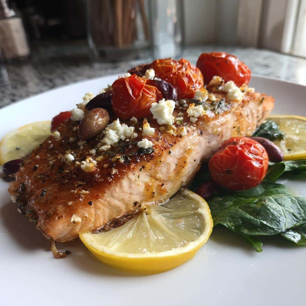 25-Minute Healthy Mediterranean Salmon Dinner Perfection 3 healthy mediterranean salmon dinner - detail 1