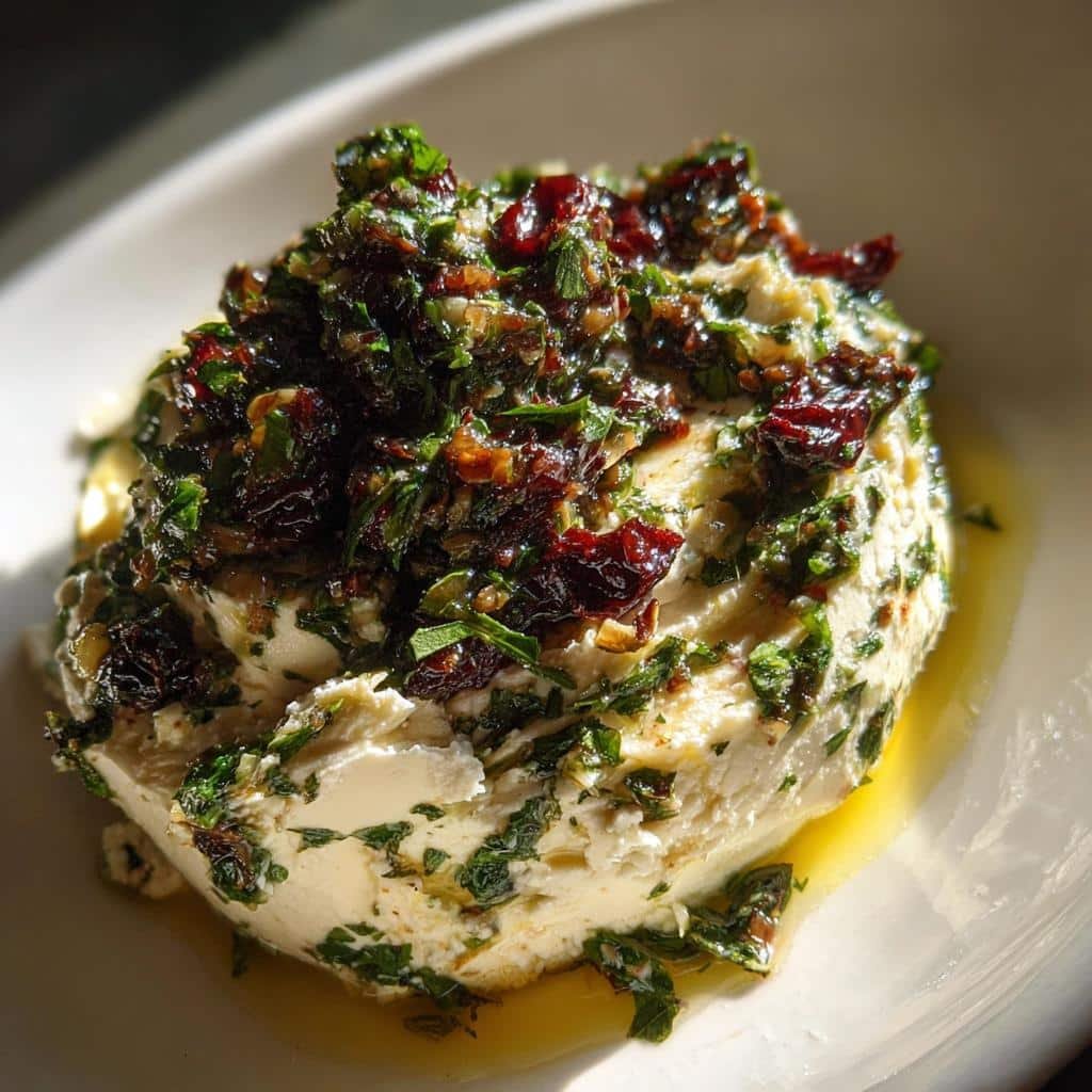 herbed cream cheese olive tapenade - detail 1