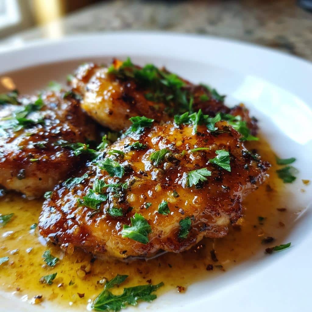 honey garlic chicken - detail 1