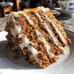 honeybun carrot cake with cheesecake filling