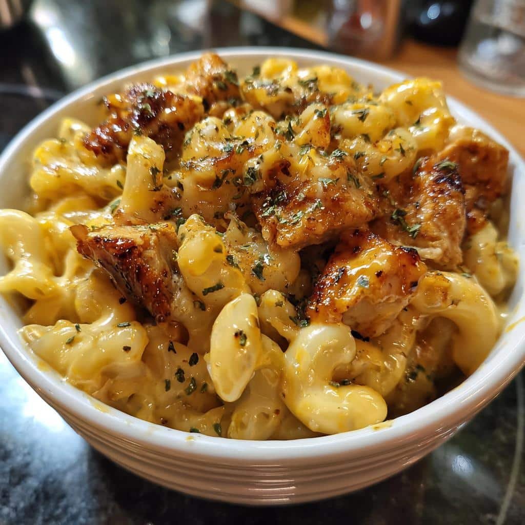 Irresistible Hot Honey Chicken Mac n Cheese in 30 Minutes 3 hot honey chicken mac n cheese - detail 1