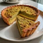 irresistible pistachio tart with creamy pistachio paste