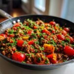 mediterranean ground beef stir fry recipe