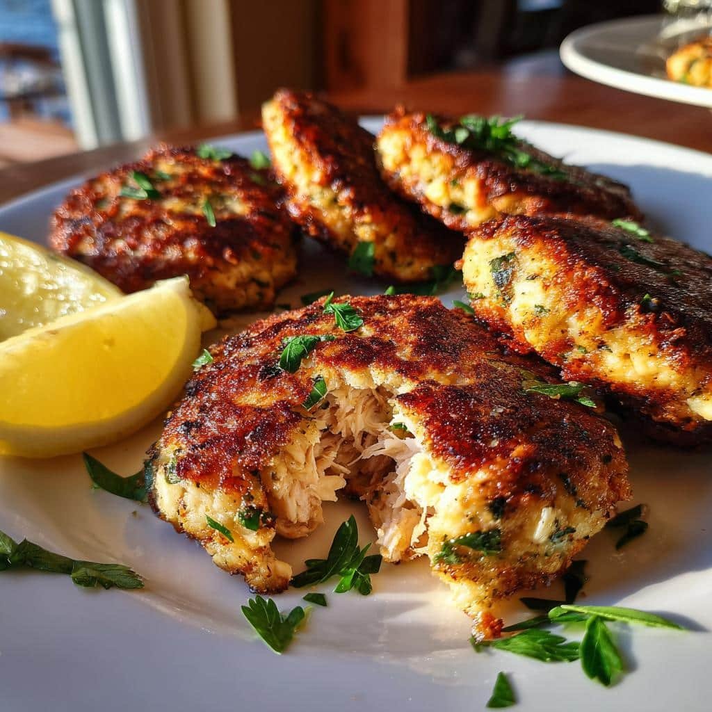 20-Minute Mediterranean Salmon Patties: Golden & Irresistible 3 mediterranean salmon patties - detail 1
