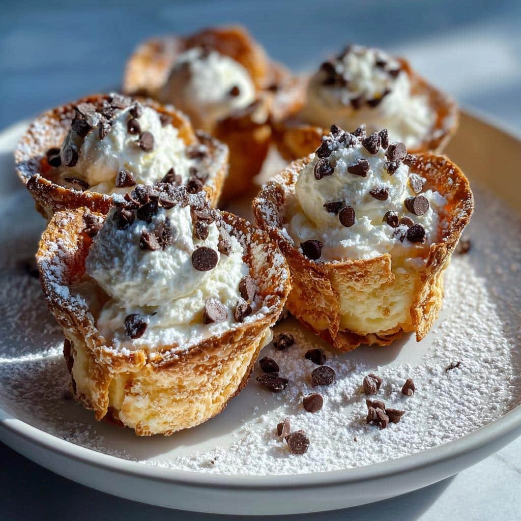 mini cannoli cups - detail 1