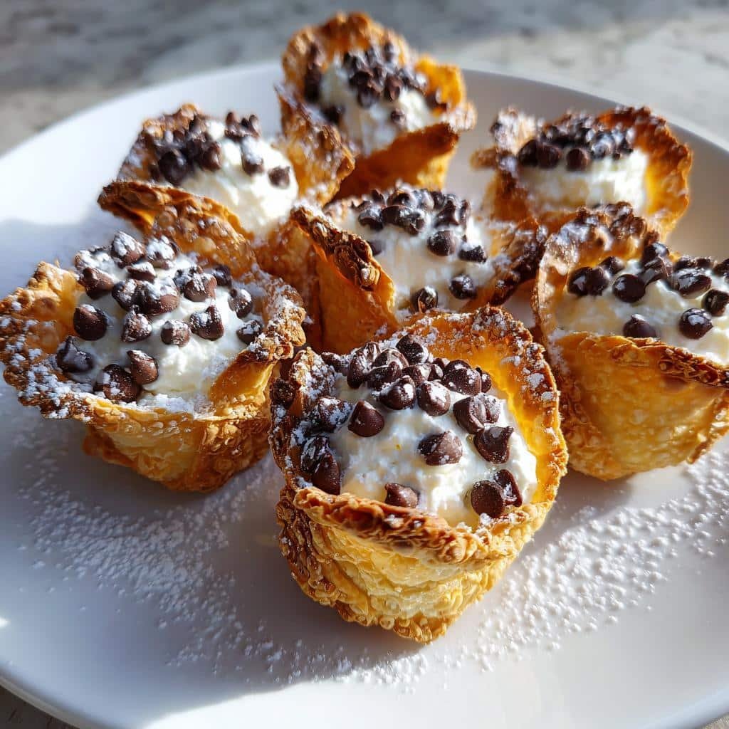 mini cannoli cups - detail 1