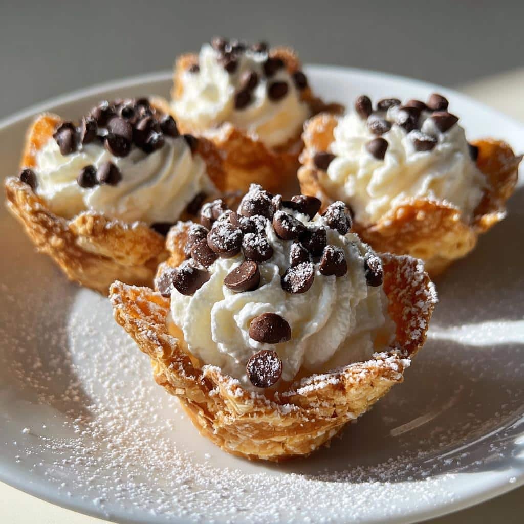mini cannoli cups