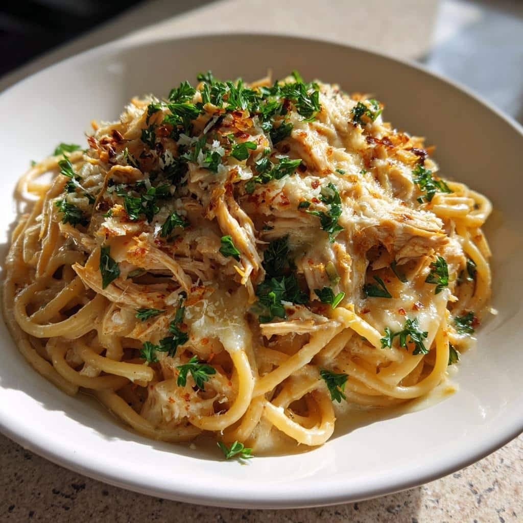 monterey chicken spaghetti - detail 1
