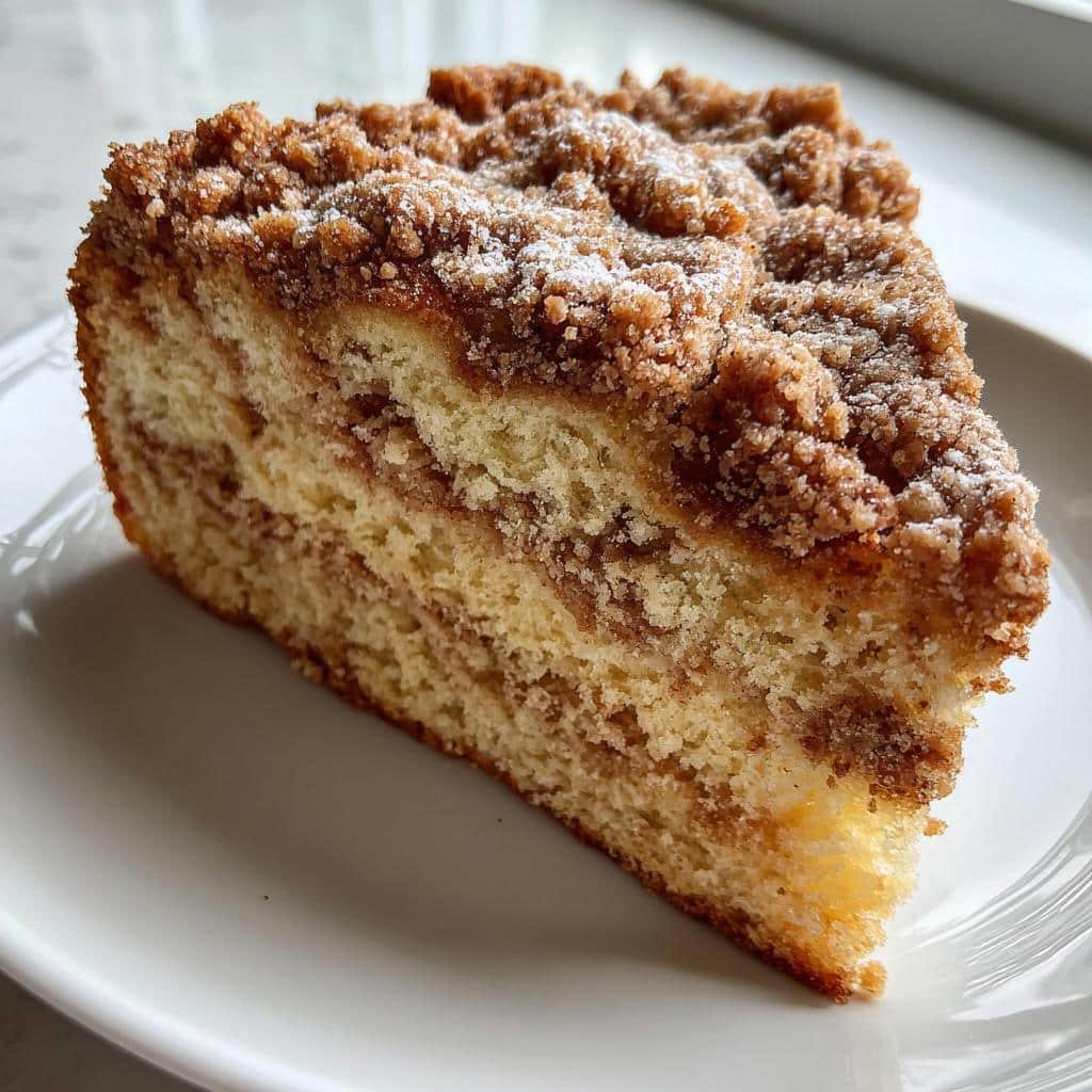 new york style crumb cake - detail 1