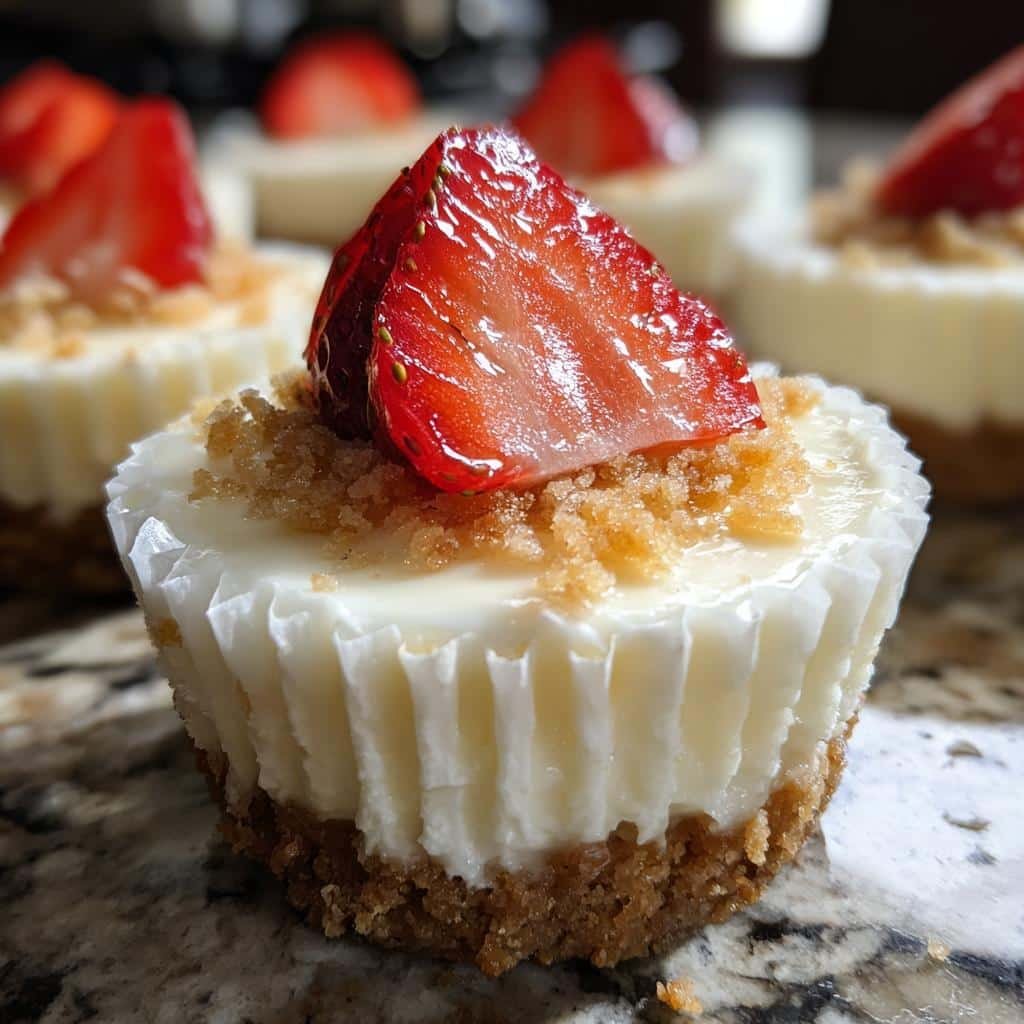 no bake mini cheesecakes - detail 1