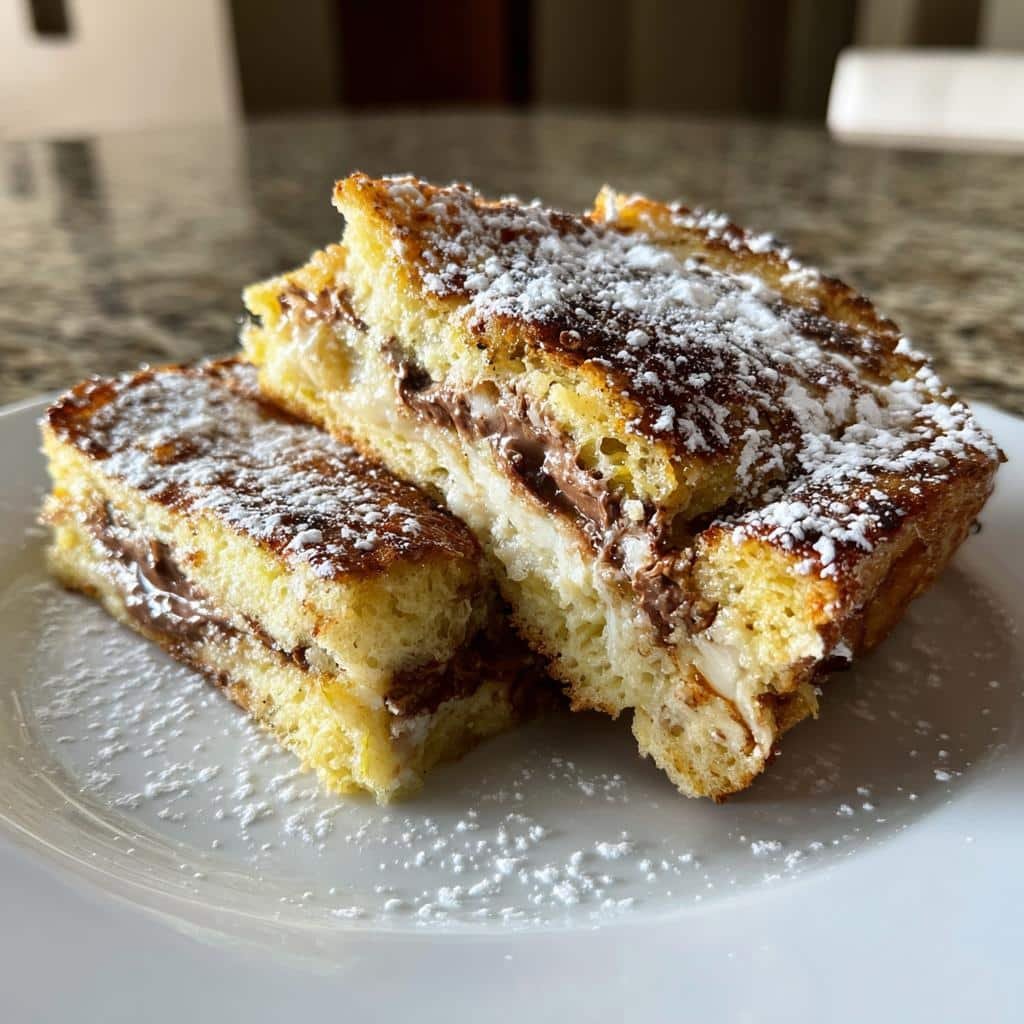 nutella french toast casserole - detail 1