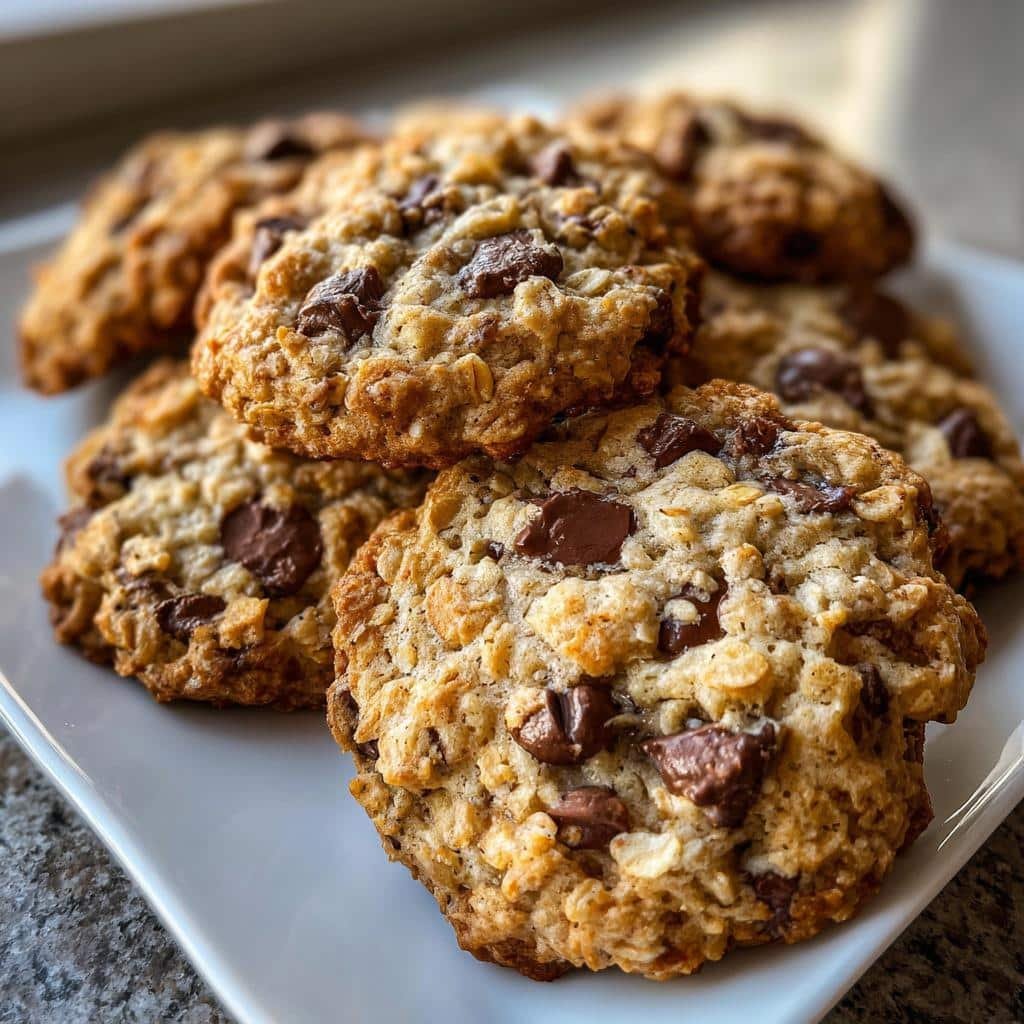 oatmeal chocolate chip cookies - detail 1