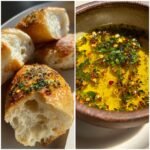 olive oil dip with warm bread