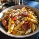 one pot creamy cajun sausage pasta