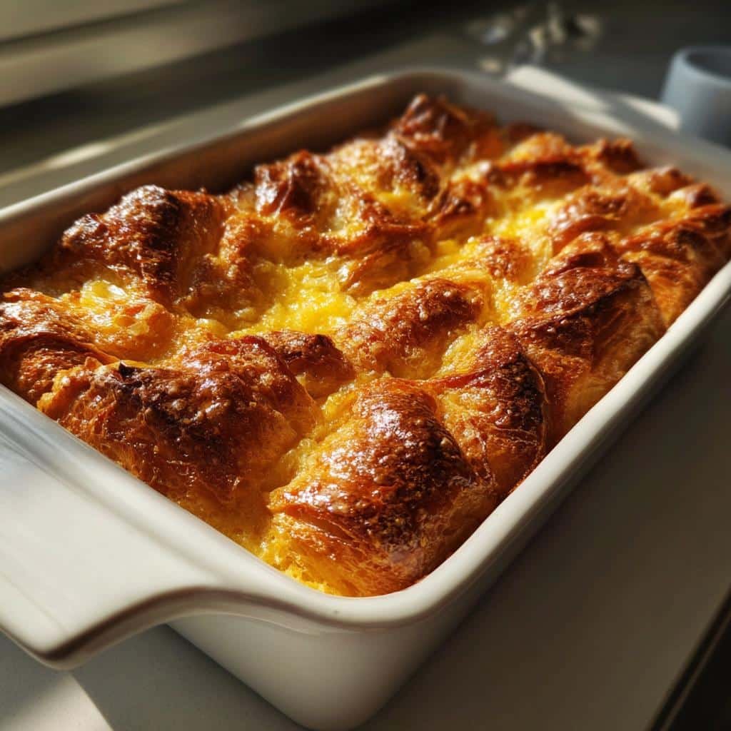 orange croissant breakfast bake - detail 1