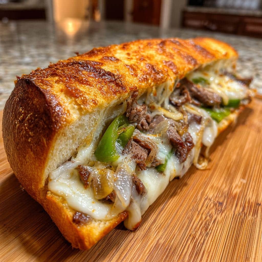 Philly Cheesesteak Cheesy Bread Recipe in 30 Magical Minutes 3 philly cheesesteak cheesy bread - detail 1