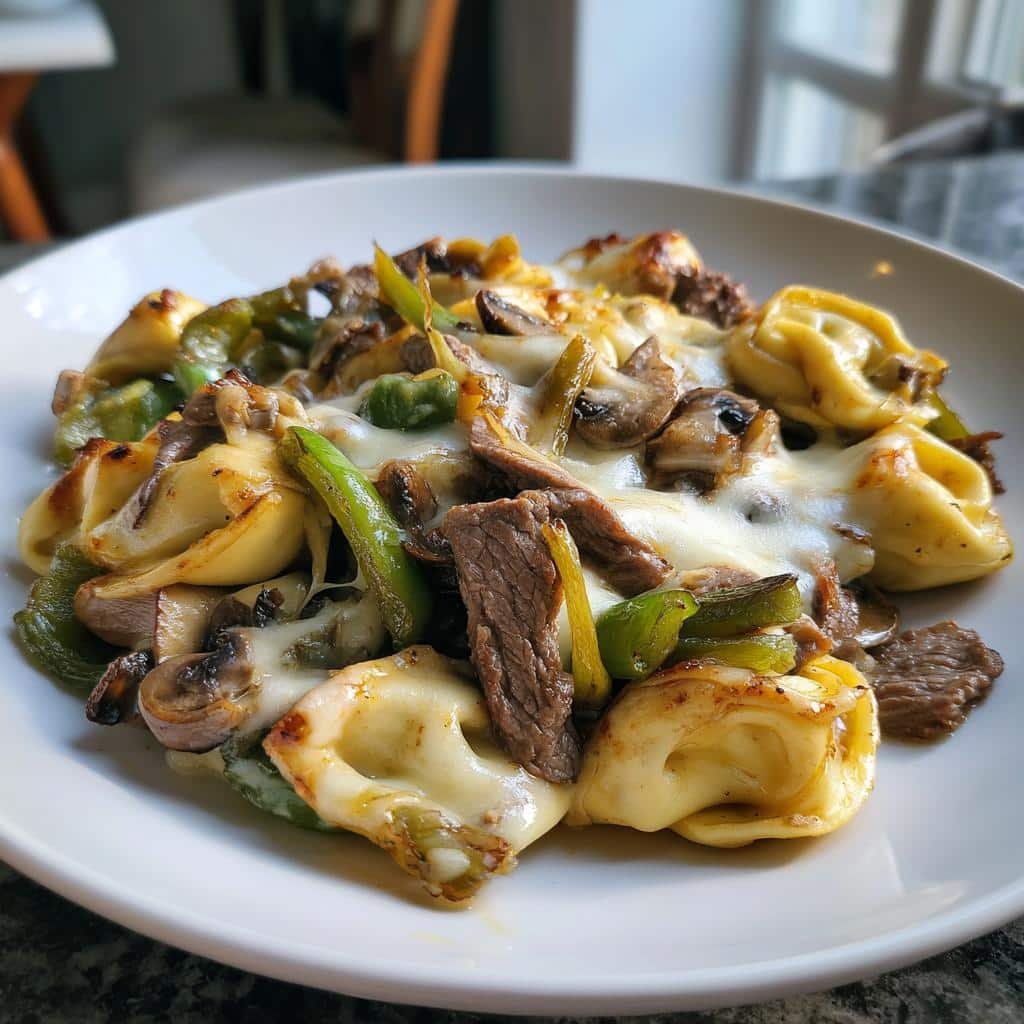 philly cheesesteak tortellini - detail 1