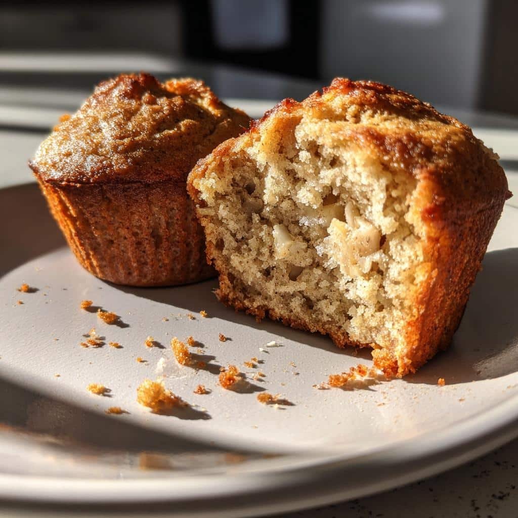 quick easy banana muffins - detail 1