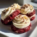 red velvet cookies with cream cheese frosting