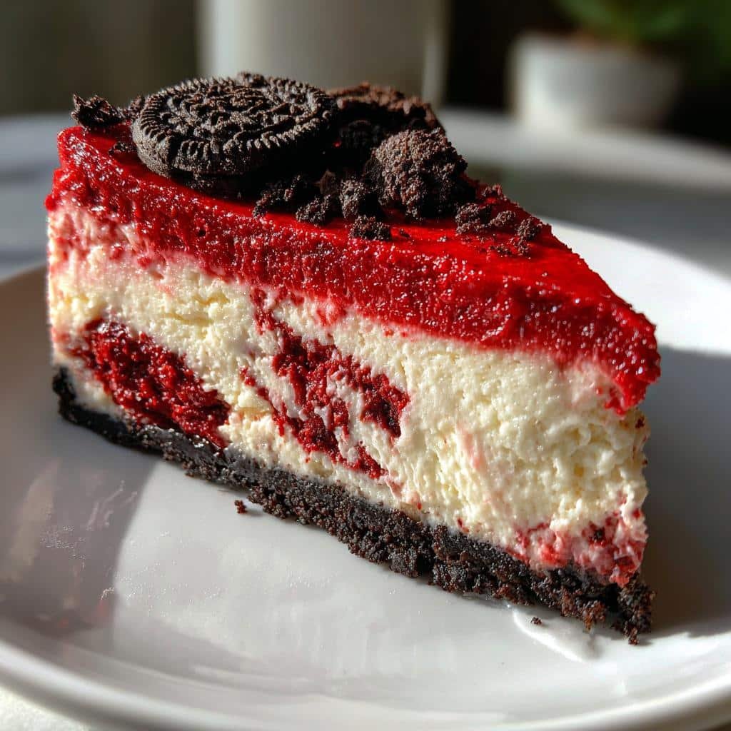 33 Insanely Delicious Red Velvet Oreo Cheesecake Secrets 3 red velvet oreo cheesecake - detail 1