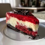 red velvet oreo cheesecake