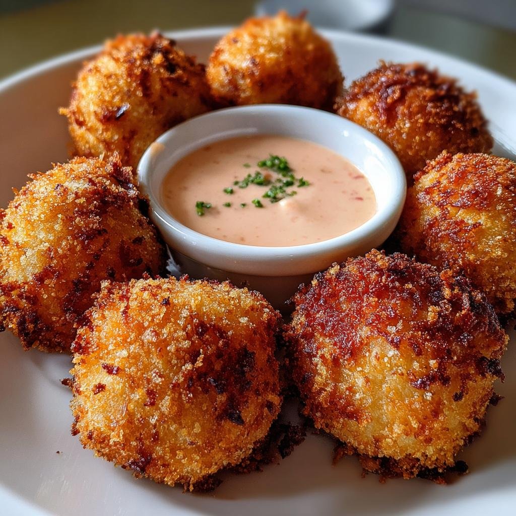 reuben balls with spicy thousand island dipping sauce - detail 1