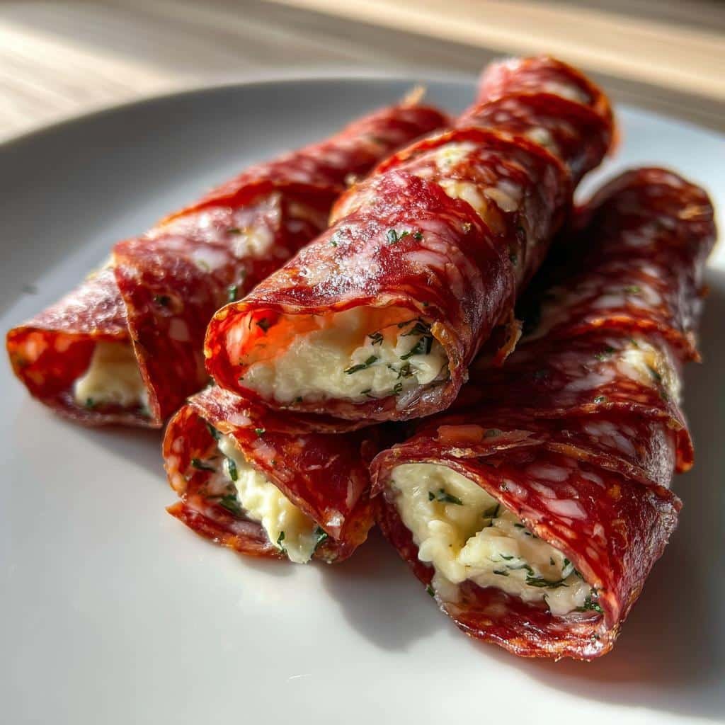 salami roll ups - detail 1