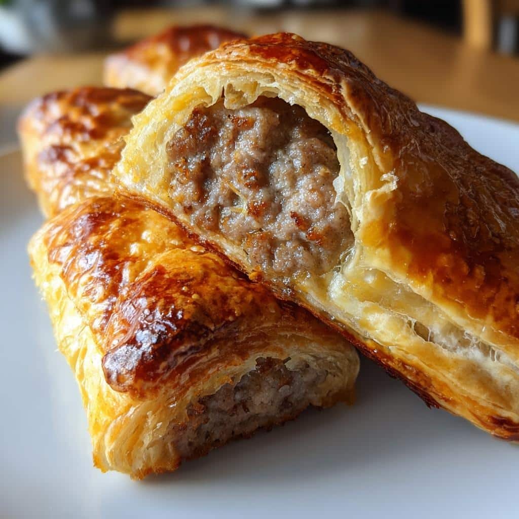 sausage rolls appetizer recipe - detail 1