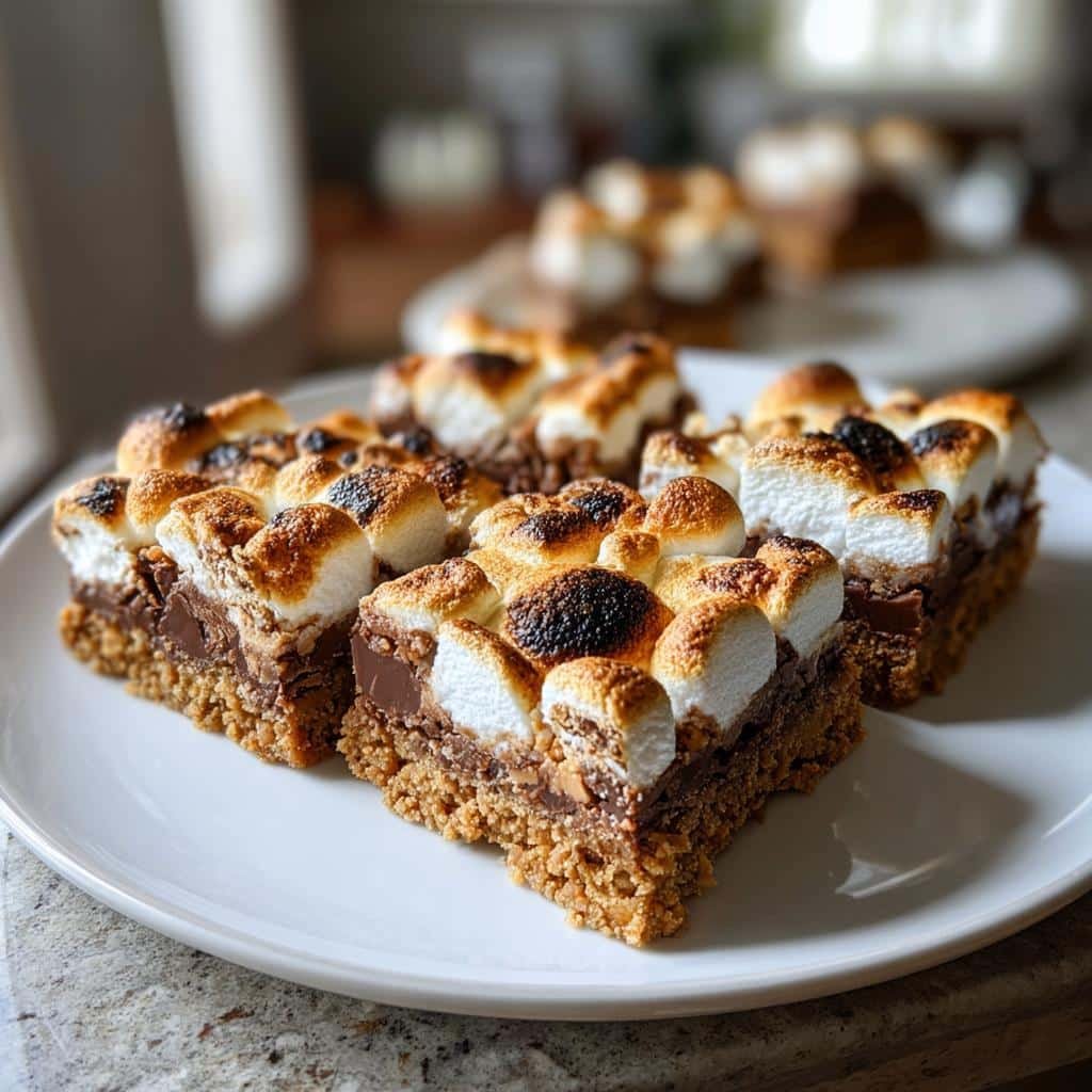 Irresistible 10-Minute Smores Cookie Bars - Pure Bliss 3 smores cookie bars - detail 1