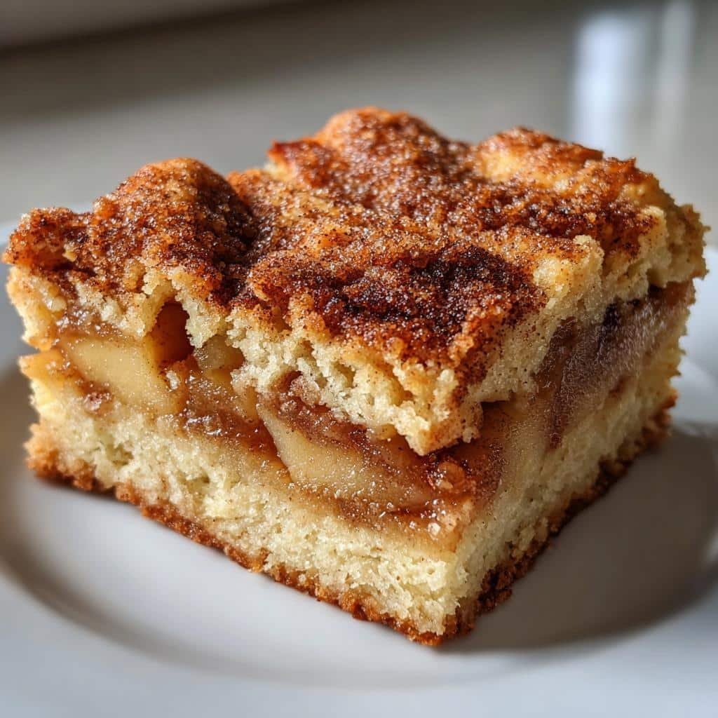 "36 Irresistible Snickerdoodle Apple Pie Bars to Devour Now" 3 snickerdoodle apple pie bars - detail 1