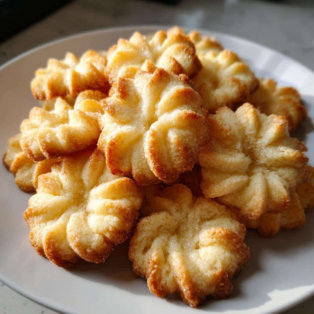 soft and buttery spritz cookies - detail 1