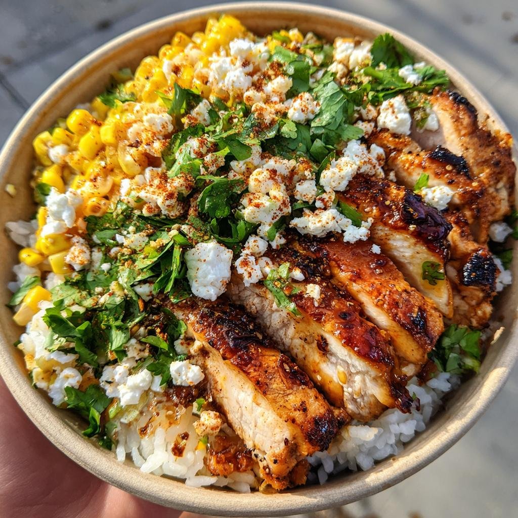 Amazing 25-Minute Street Corn Chicken Rice Bowl Recipe 3 street corn chicken rice bowl - detail 1