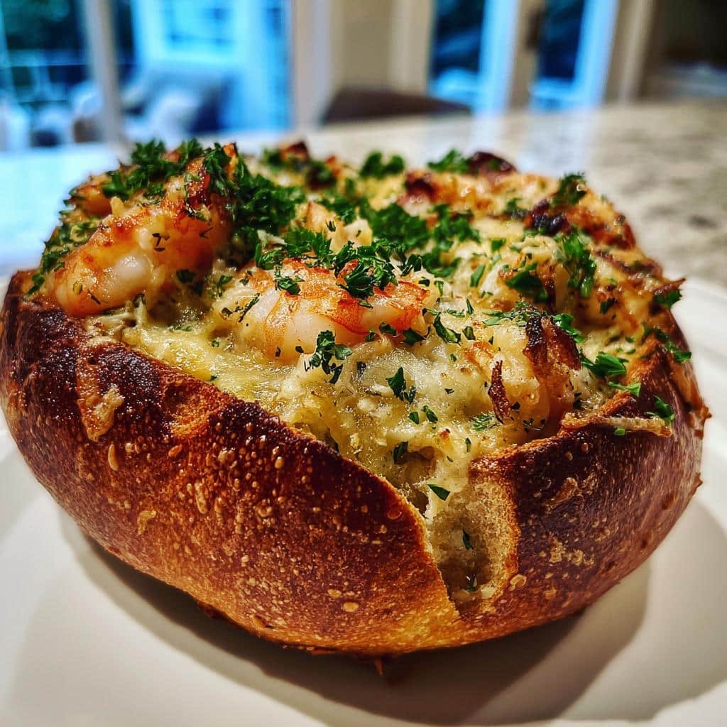 Irresistible 40-Minute Stuffed Seafood Bread Bowl Recipe 3 stuffed seafood bread bowl - detail 1