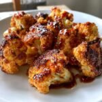 sweet and spicy baked cauliflower