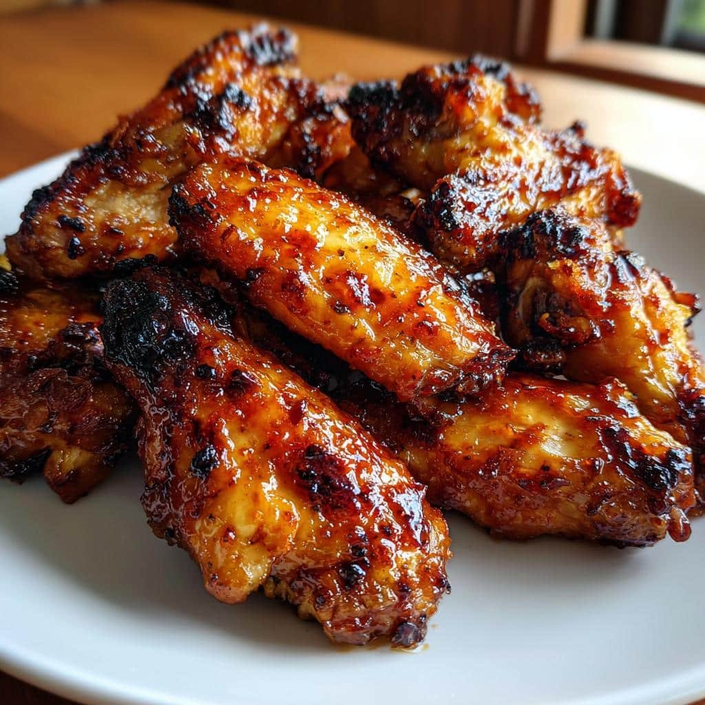 sweet and spicy chicken wings - detail 1