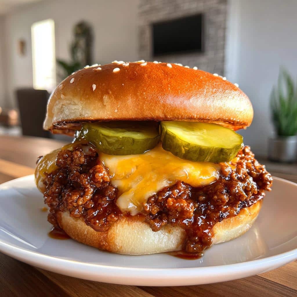 the ultimate steakhouse burger sloppy joes - detail 1