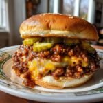 the ultimate steakhouse burger sloppy joes
