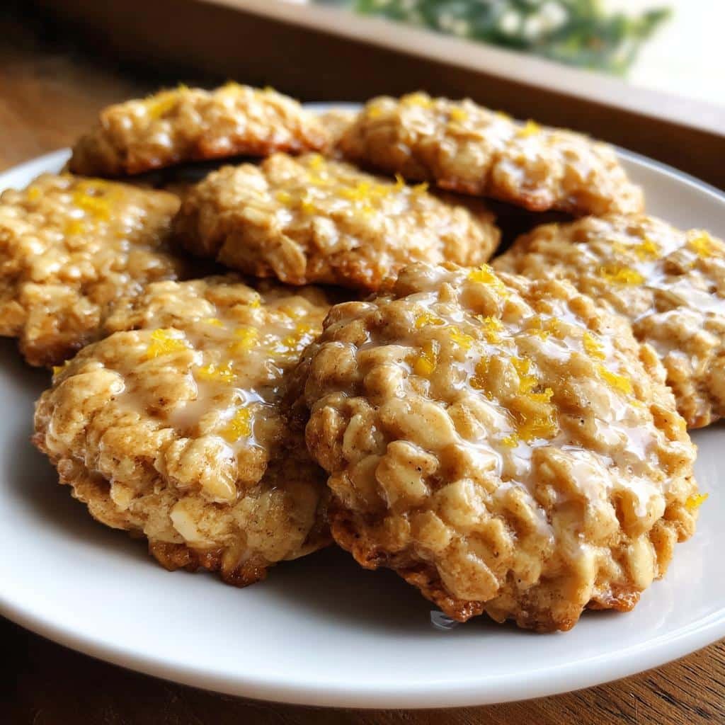 Zesty Lemon Oatmeal Cookies Ready in Just 10 Minutes 3 zesty lemon oatmeal no bake cookies - detail 1