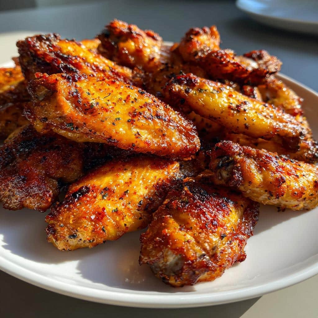 air fryer chicken wings are a delicious snack option - detail 1