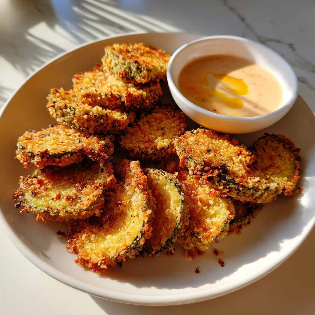 air fryer fried pickles are a delicious snack option - detail 1